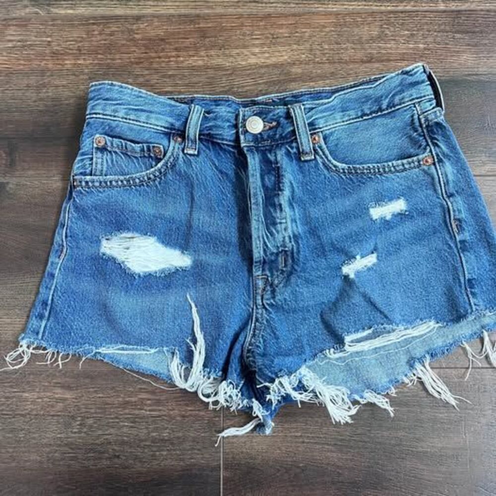 Aeropostale Denim Shorts Size Boyfriend Fit Medium wash